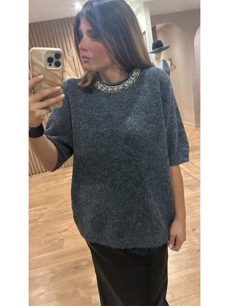 Pull Livia Gris foncé