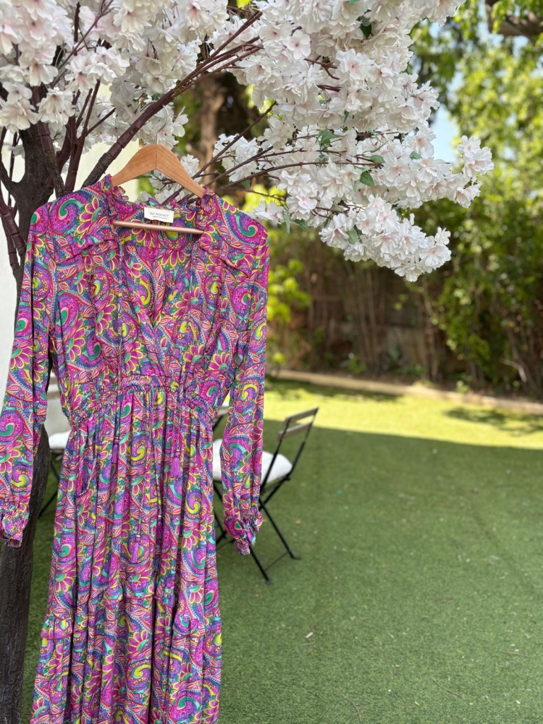 Robe Mila imprimée violet