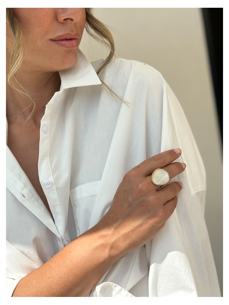 Bague Louna crème