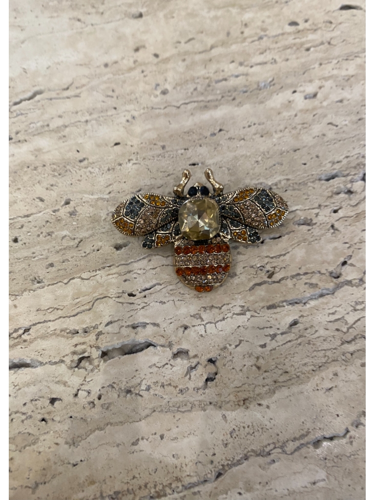 Broche Inaya camel