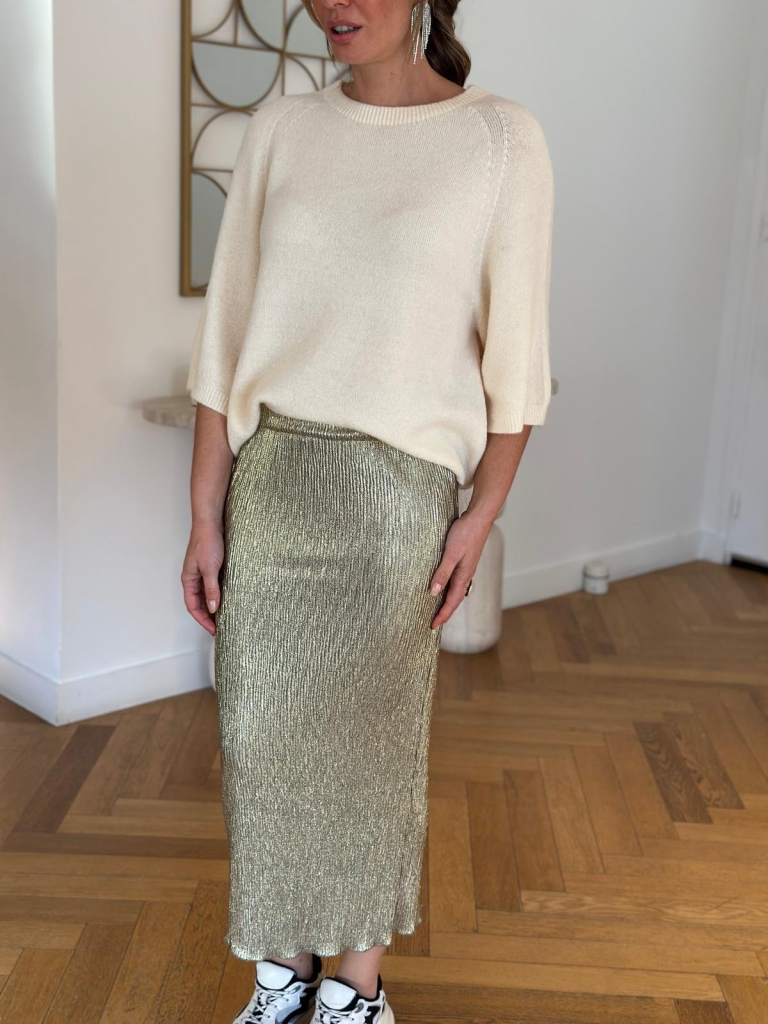 Jupe fluide Lili dorée